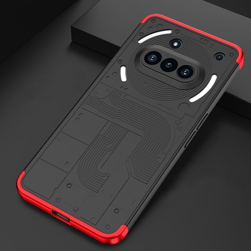 GKK 3 trong 1 360° Ốp Lưng Cứng Không Có Gì Điện Thoại 3A Phone3A NH3A Bảo Vệ Toàn Diện Slim PC Matte Vỏ Điện Thoại