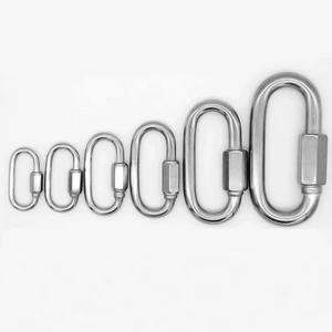 Khóa vòng kết nối vít bằng thép không gỉ 304 Kết nối nhanh Khóa leo núi M4-M10