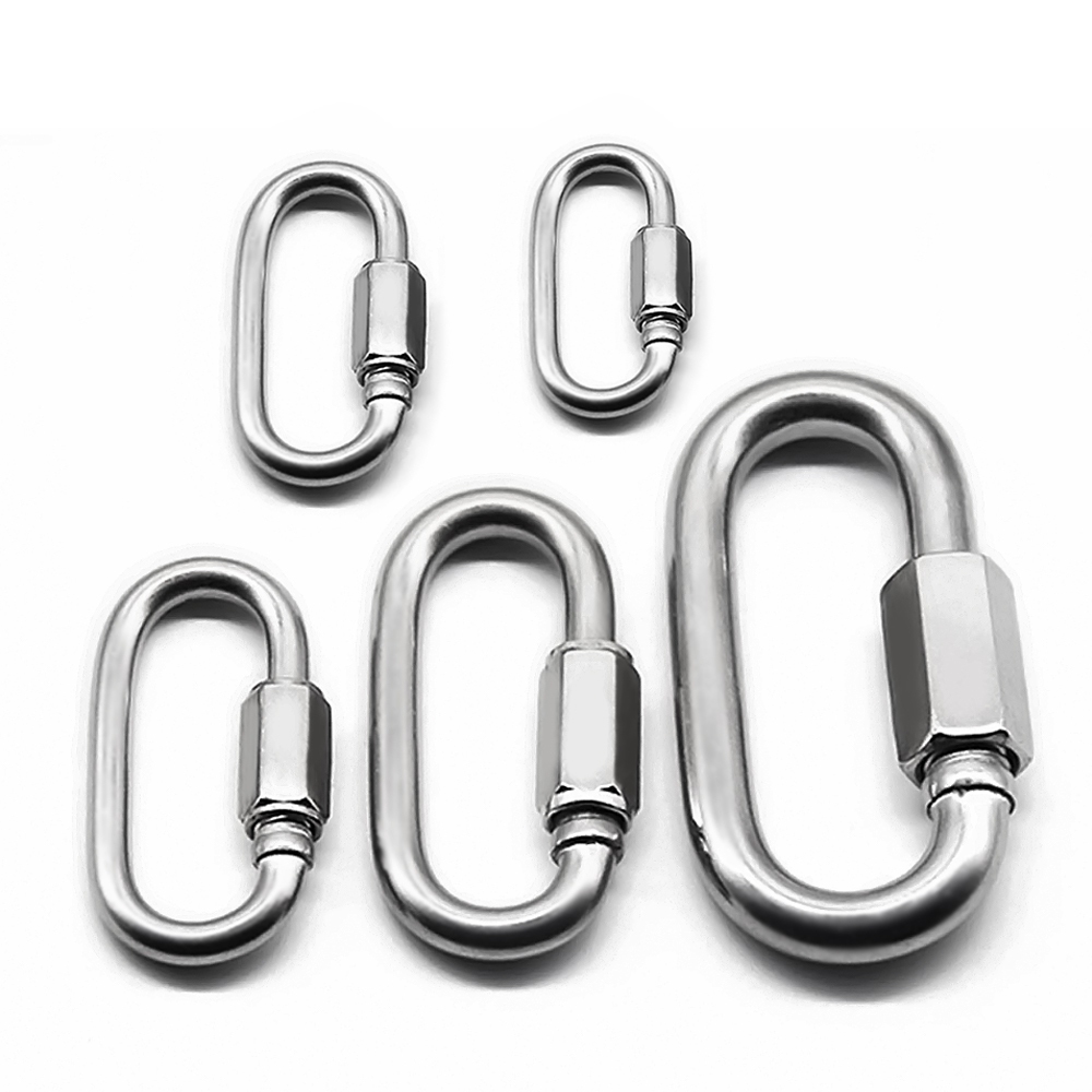 Khóa vòng kết nối vít bằng thép không gỉ 304 Kết nối nhanh Khóa leo núi M4-M10