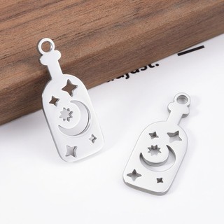 Mặt dây chuyền neo bằng thép không gỉ được đánh bóng Trang sức tự làm Mặt dây chuyền phi hành gia Thẻ cá nhỏ
