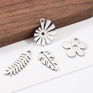 Mặt Vòng cổ cối xay gió thép không gỉ đánh bóng, mặt chim cánh cụt, trang sức DIY, vòng tay charm