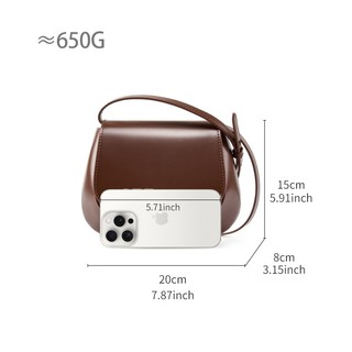 Túi xách Mini cao cấp mới Túi đeo vai nữ da thật thông thường