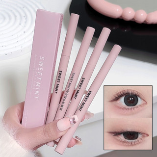 Sweet MINT Bút tằm nằm hai đầu Chống thấm nước Mờ tự nhiên Màu hồng làm sáng / Bóng nâu 2 trong 1