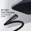 Cáp dữ liệu sạc nhanh Baseus bện mật độ cao PD 20W 1m / 2m