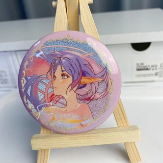 75mm Anime Frieren: Beyond Journey 's End Frieren tại tang lễ Huy hiệu kim loại dễ thương Nút Cài áo Bộ sưu tập Cosplay Đồ chơi Túi trang trí Quà tặng