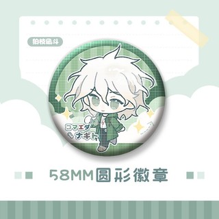 Anime Danganronpa Nagito Komaeda Dễ Thương Huy Hiệu Nút Cài Áo Cosplay Bộ Sưu Tập Đồ Chơi Túi Trang Trí Quà Tặng