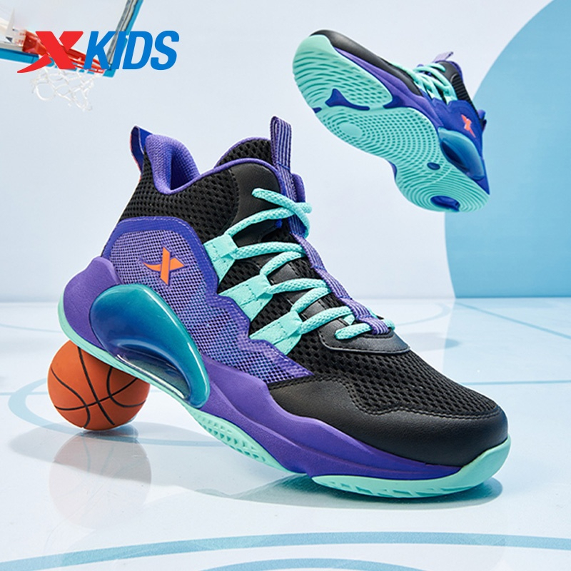 XTEP Kids Children 2025 Giày Bóng Rổ Mới Thể Thao Nhẹ Thoáng Khí Thoải Mái Chuyên Nghiệp Trẻ Em Bé Trai Bé Gái