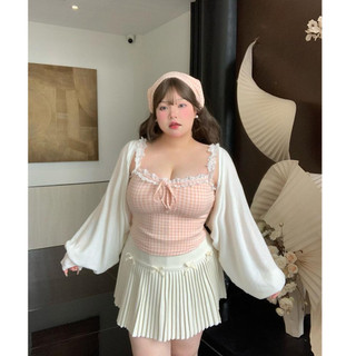 M-4XL Size Lớn Áo Vest Nữ Có Miếng Lót Ngực Kích Thước Lớn Sling Nhỏ 150kg Áo Vest Kích Thước Lớn Cô Gái Ngọt Ngào Phong Cách Mục Vụ Nhỏ Sling Pháp Ren Khâu Ren Quần Áo Nữ Không Tay Kiểm Tra