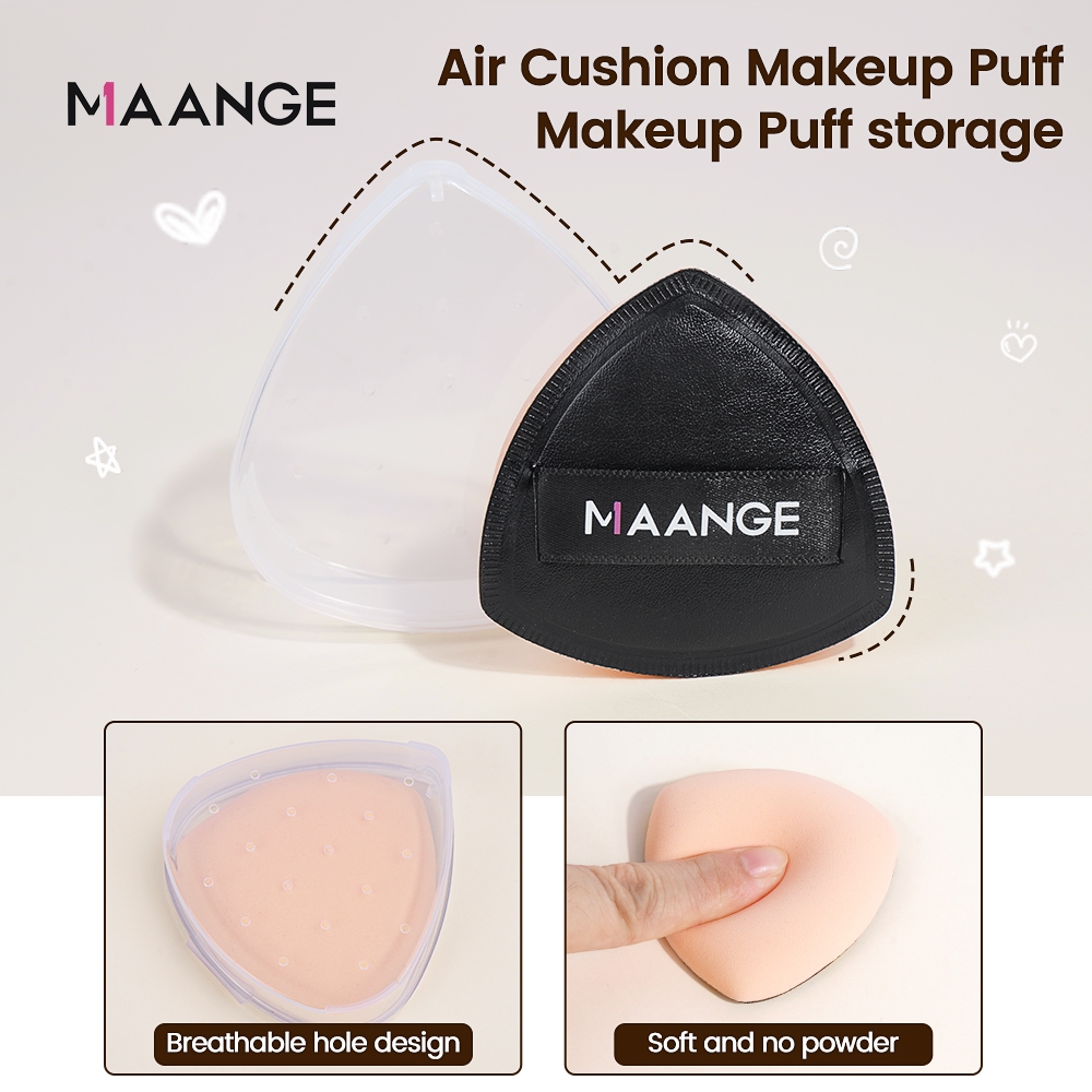 MAANGE Bộ cọ makeup kem nền và mút trang điểm cao cấp 52099