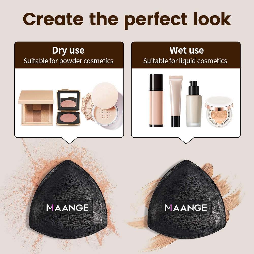MAANGE Bộ cọ makeup kem nền và mút trang điểm cao cấp 52099