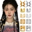 phụ kiện dreadlock Phụ Kiện Tóc Phổ Biến - Chiếc Nhẫn Tóc Dreadlock Đa Phong Cách - Kẹp Hạt Tóc Có Thể Điều Chỉnh - Vòng Bím Tóc Hợp Kim