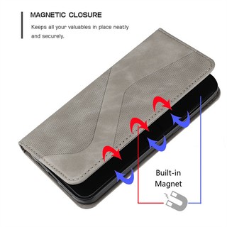 Ốp Da Cho Samsung Galaxy A07 A17 A27 A37 A56 A16 A06 A26 A36 M21 M30S M31 M31S M35 M51 M62 F62 Retro Có Khe Cắm Thẻ Lật Ví