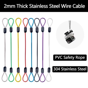 2mm Vòng thép khóa xe đạp/xe máy, tùy chọn chiều dài