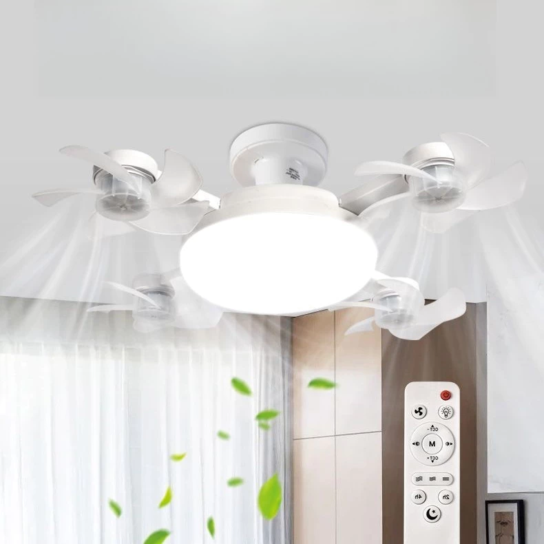Đèn quạt trần điều khiển từ xa 3/4 cánh | motor không ồn tiết kiệm điện | bóng led bảo vệ mắt | chất liệu abs bền đẹp (450/500mm)