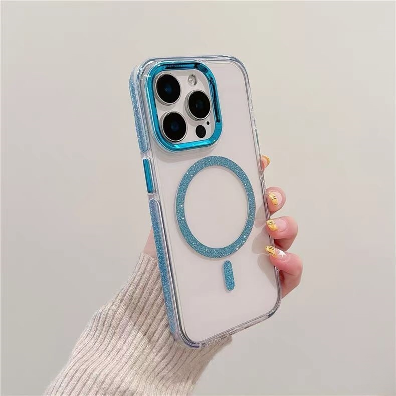 Ốp lưng cứng viền lấp lánh tương thích với iPhone 11 pro max 12 pro max 13 pro max 14 pro max 15 pro max 16 pro max 14plus 15plus 16plus