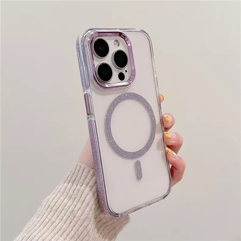 Ốp lưng cứng viền lấp lánh tương thích với iPhone 11 pro max 12 pro max 13 pro max 14 pro max 15 pro max 16 pro max 14plus 15plus 16plus