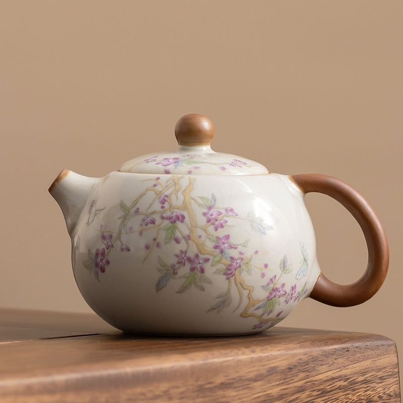 ✨Bộ Trà Gốm Ru Kiln & Ấm Trà & Bộ Trà Kung Fu Trung Quốc & Một Nồi Hai Cốc & Lát Gốm Văn Phòng / Bộ Trà Giải Trí Gia Đình