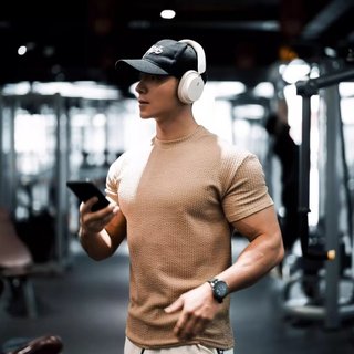 Kết cấu thể dục cơ bắp Cổ tròn Mỹ Màu trơn Thể thao Huấn luyện chống nhăn Chạy bộ ngắn tay