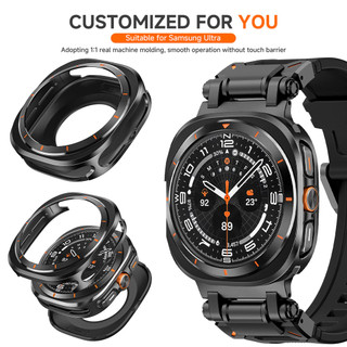 Thích hợp cho vỏ bảo vệ hợp kim nhôm Samsung Galaxy Watch Ultra, vỏ mạ điện 47MM