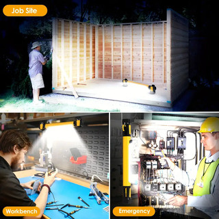 Đèn LED làm việc có thể sạc lại Đèn sửa chữa ô tô từ tính Đèn làm việc Đèn cơ khí siêu sáng cho công việc chiếu sáng, Hội thảo khẩn cấp và sửa chữa