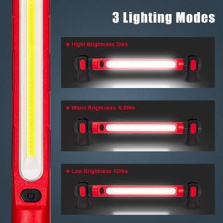 Đèn LED làm việc có thể sạc lại Đèn sửa chữa ô tô từ tính Đèn làm việc Đèn cơ khí siêu sáng cho công việc chiếu sáng, Hội thảo khẩn cấp và sửa chữa