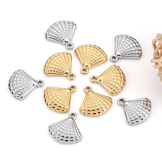 Mặt dây chuyền vỏ bằng thép không gỉ Phụ kiện trang sức tự làm Vàng 18k Quyến rũ cổ điển