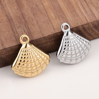 Mặt dây chuyền vỏ bằng thép không gỉ Phụ kiện trang sức tự làm Vàng 18k Quyến rũ cổ điển