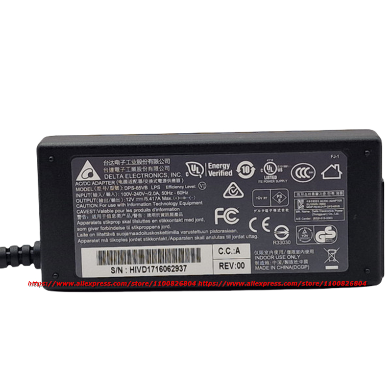 DELTA DPS-65VB AC Adapter 12V 5.417A EA10521C-12 Sạc Cho NAS AS3202T AS4002T QNAP NAS TS-269 TS-259 TS-231 TS-253 TS-251 TS-453
