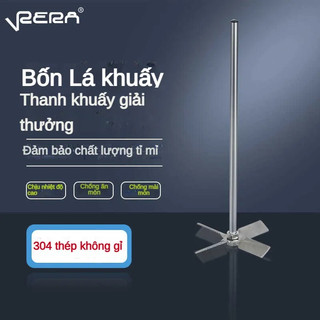 304 Thép không gỉ Phân Tán Mái Chèo Điện Phụ Kiện Máy Trộn Ba Cánh Mái Chèo Khuấy Ba Cánh Mái Chèo Di