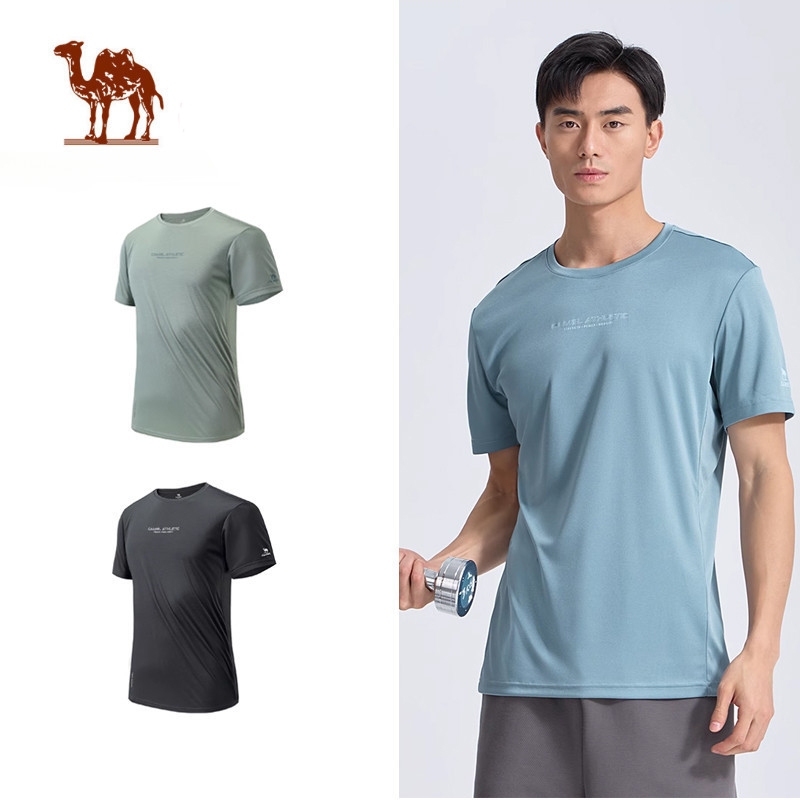 Ảnh Camel CROWN Thể Thao Nhanh Khô Áo Thun Nam Mỏng Thoáng Khí Chạy Bộ Chống Nắng Tay Ngắn 1
