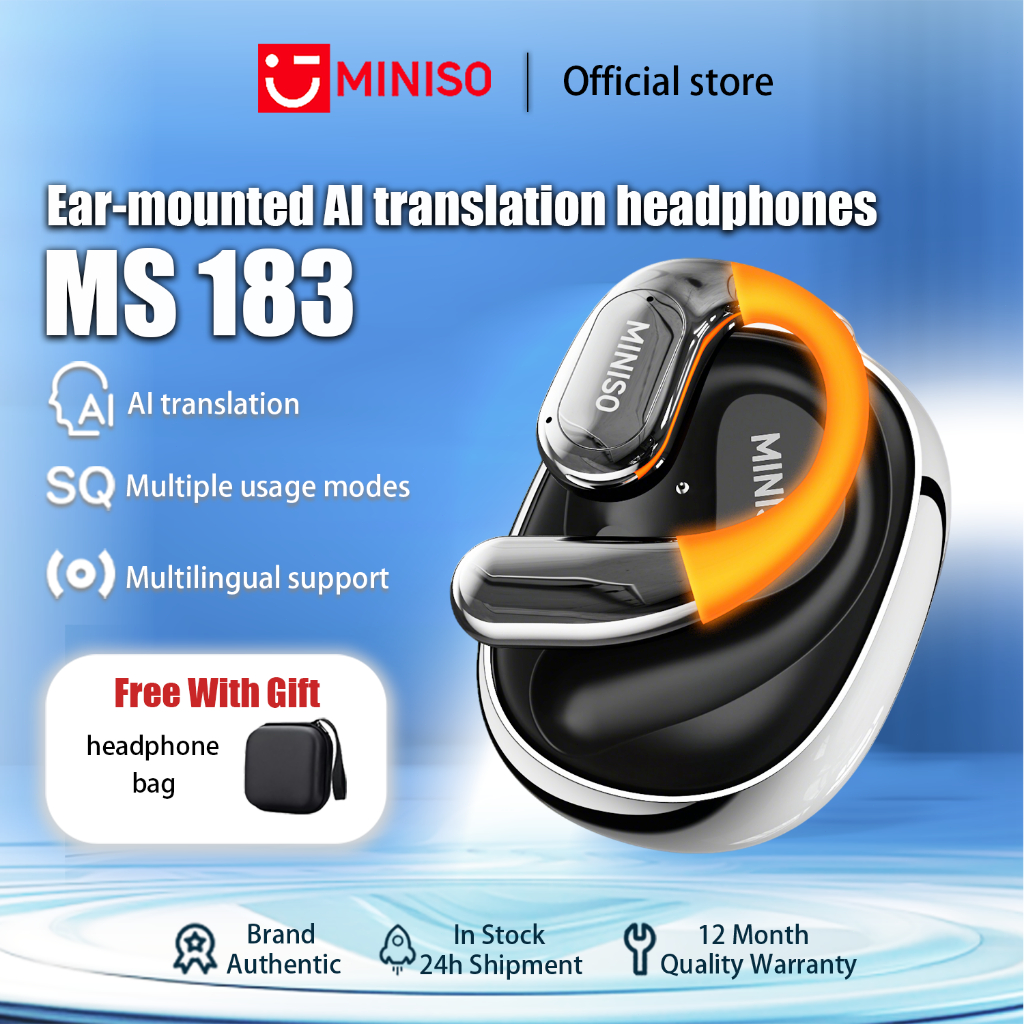Tai nghe Bluetooth MINISO MS183 Hỗ trợ nhiều chế độ sử dụng Hộp sạc ...