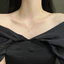 Dây chuyền titan nữ mạ vàng 18k kiểu dáng cỏ 4 lá đính đá phong cách thanh lịch