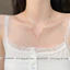 Dây chuyền titan nữ mạ vàng 18k kiểu dáng cỏ 4 lá đính đá phong cách thanh lịch