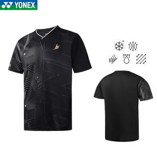 Mới Yonex Quần Áo Cầu Lông Nhanh Khô Nam Nữ Thi Đấu Quần Áo Mùa Hè Nhanh Khô Quần Áo Tay Ngắn YY Sinh Viên Thanh Niên Quần Áo Thể Thao