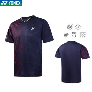 Mới Yonex Quần Áo Cầu Lông Nhanh Khô Nam Nữ Thi Đấu Quần Áo Mùa Hè Nhanh Khô Quần Áo Tay Ngắn YY Sinh Viên Thanh Niên Quần Áo Thể Thao