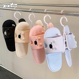 Xixitao Dép Xăng Đan Gấp Gọn Hình Gấu Dành Cho Nam Và Nữ Hoàn Hảo Cho Các Chuyến Công Tác Và Du Lịch