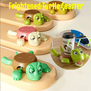 2pcs In 3D vui Stitch nhộn rùa rùa sợ hãi Cup, Pot Mat, Teacup Desktop Trang trí