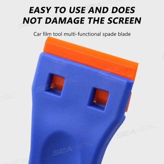 Seametal 10 Chiếc Xe Kính Bụi Keo Dao Cạo Dao Cạo Lưỡi Nhựa Điện Thoại Di Động Máy Tính Bảng Tẩy