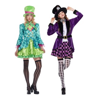 Trang Phục Mad Hatter Cho Phụ Nữ - Theme Halloween & Steampunk, Thích Hợp Tiệc Lễ Hội