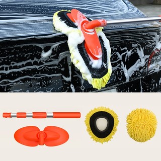 Bàn chải làm sạch ô tô SEAMETAL Cây lau nhà hai đầu 360 có thể xoay được Tay cầm bằng nhôm mềm bền