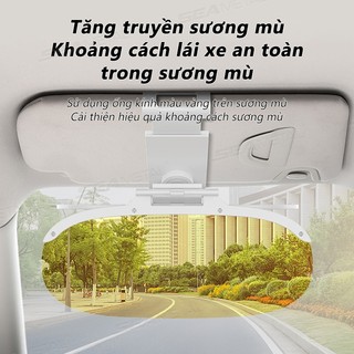 Kính che nắng ô tô SEAMETAL Clip-on 360 có thể xoay được Chống tia cực tím Mở rộng chống chói Lái xe an toàn