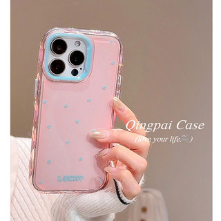 Hàn Quốc Ins Wave Point Chống Sốc Thạch Silicon Ốp Lưng Điện Thoại iPhone 17Promax 16 15 14 13 Pro Max Màu Kẹo Nữ Vỏ Di Động