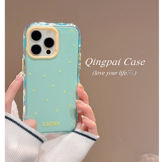 Hàn Quốc Ins Wave Point Chống Sốc Thạch Silicon Ốp Lưng Điện Thoại iPhone 17Promax 16 15 14 13 Pro Max Màu Kẹo Nữ Vỏ Di Động