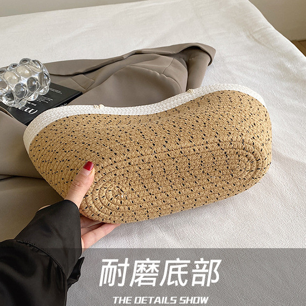 Túi xách dệt Túi Tote dung tích lớn Khâu mở