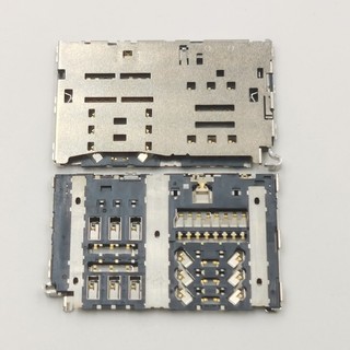 2-10 Chiếc Đầu Đọc Thẻ Sim Đầu Nối Cho LG G6 Plus G5 Hifi SE X Màn Hình Fortune 3 Cricket Phoenix 5 Kseries Cắm K31 K300 G6Plus G5SE Khe Cắm Khay Ổ Cắm