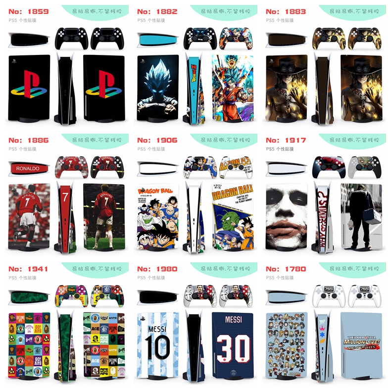 Nhãn dán da 50 màu Tương thích với Sony Playstation 5 Fat Disc ...