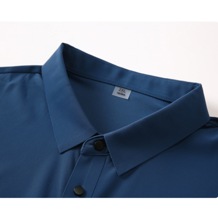 Mới Nam Công Sở Áo Sơ Mi Polo Rời Trắng Áo Sơ Mi Polo Thời Trang Đen Làm Việc Áo Thun