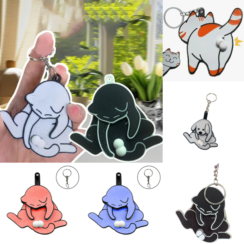 HNKMP Sáng Tạo Kéo Chơi Trứng Móc Khóa Mặt Dây Chuyền Dễ Thương Và Ngộ nghĩnh Xoay Túi Acrylic Mặt Dây Chuyền Dành Cho Nữ Móc Khóa Ví Túi Phụ Kiện.