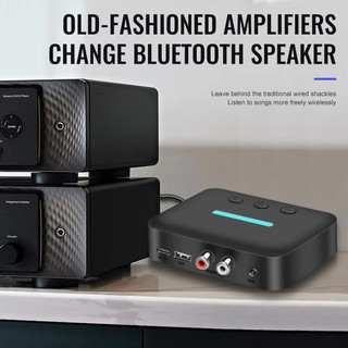 USB Bluetooth 5.3 Bộ Chuyển Đổi Bộ Thu Âm Thanh Stereo Không Dây 3.5 Mm Aux R/LC RCA Hỗ Trợ U-Đĩa Sinh Sản Cho Loa máy Tính Để Bàn Amp