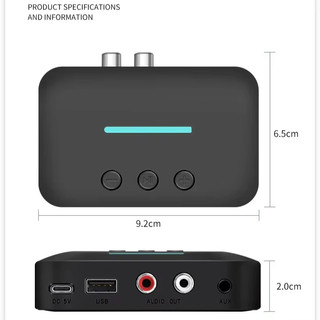 USB Bluetooth 5.3 Bộ Chuyển Đổi Bộ Thu Âm Thanh Stereo Không Dây 3.5 Mm Aux R/LC RCA Hỗ Trợ U-Đĩa Sinh Sản Cho Loa máy Tính Để Bàn Amp